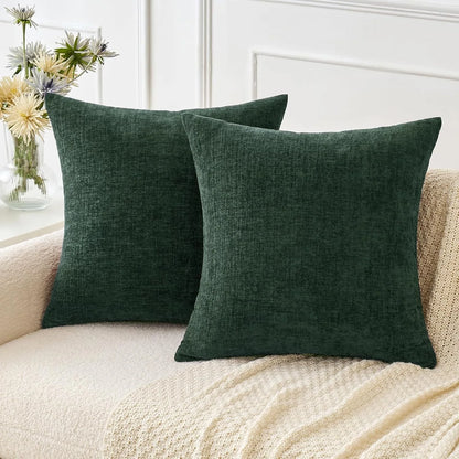 Chenille Solid Cushion Cover