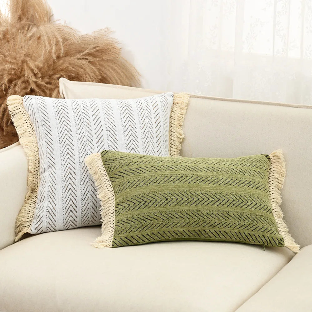 Nordic Herringbone Chenille Cushion Cover