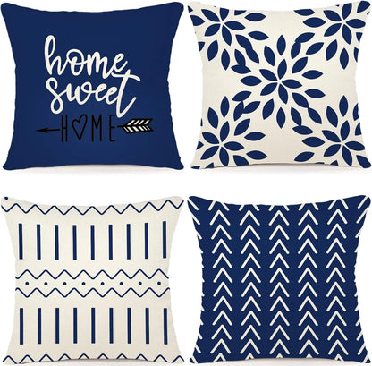 Modern Boho Pillow Cover Set (4pcs)