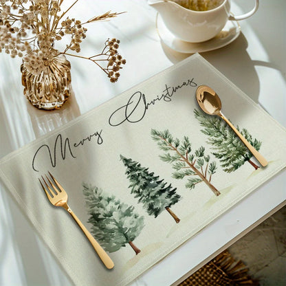 Christmas Tree Printed Placemats