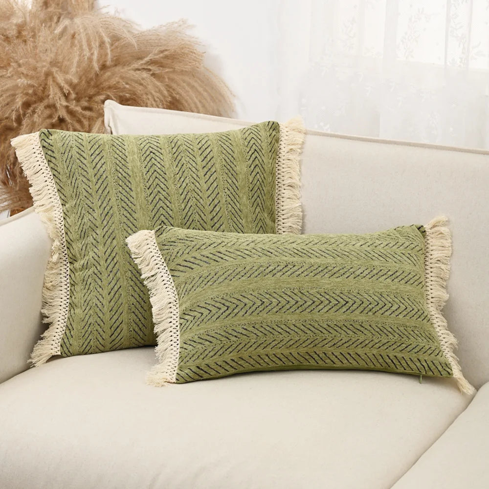 Nordic Herringbone Chenille Cushion Cover