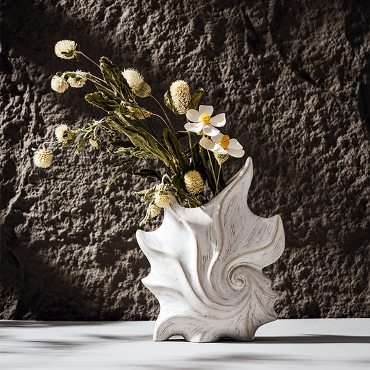 Ceramic Conch Vase - Maree