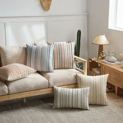 Nordic Dot Jacquard Cushion Cover