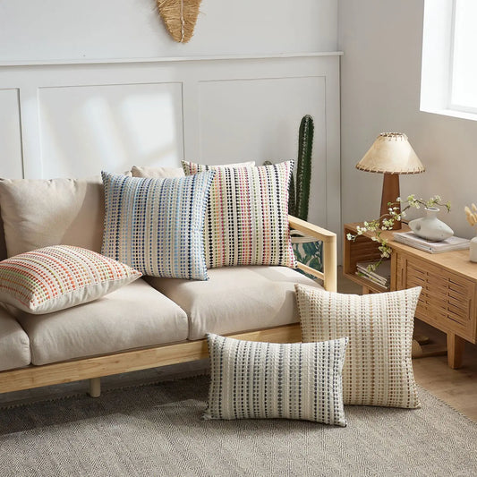 Nordic Dot Jacquard Cushion Cover