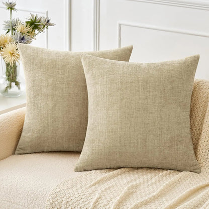 Chenille Solid Cushion Cover