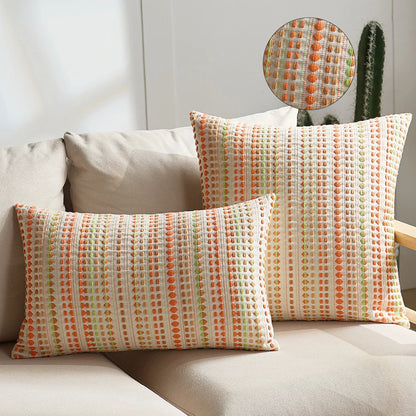 Nordic Dot Jacquard Cushion Cover