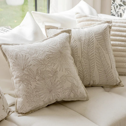 Sandstone Bloom Cushion Cover
