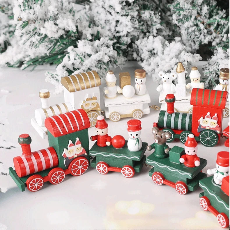 Wooden_Christmas_Train_Ornament_Holiday_Decoration_Set1