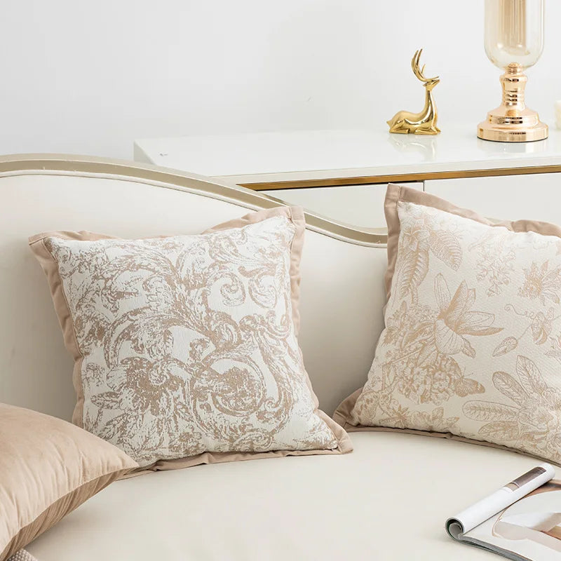 Nordic Bloom Chenille Cushion Cover
