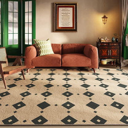 Château Lines Retro French Rug