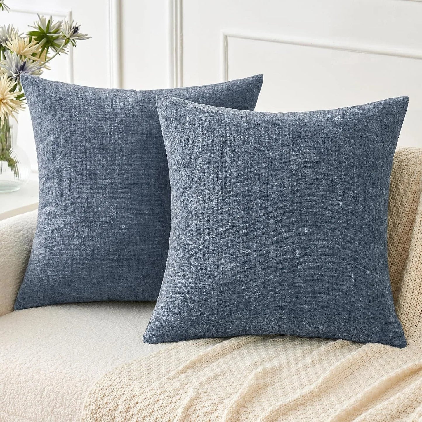 Chenille Solid Cushion Cover