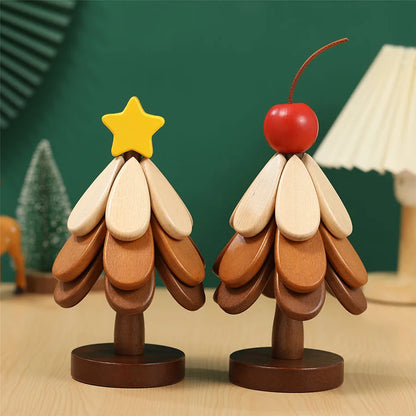 Christmas Tree Wooden Insulation Mat Set
