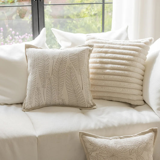 Sandstone Bloom Cushion Cover