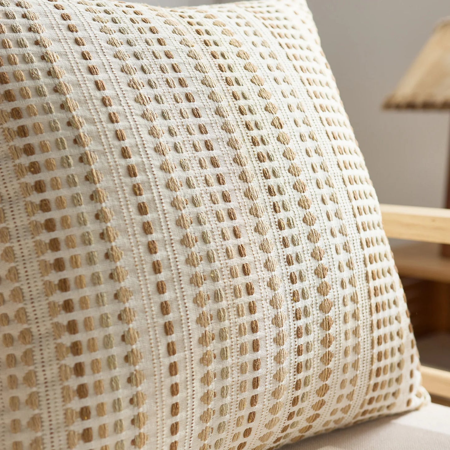 Nordic Dot Jacquard Cushion Cover