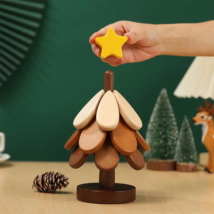 Christmas Tree Wooden Insulation Mat Set