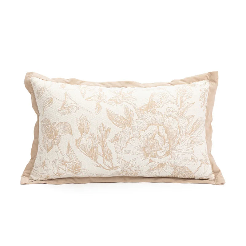 Nordic Bloom Chenille Cushion Cover