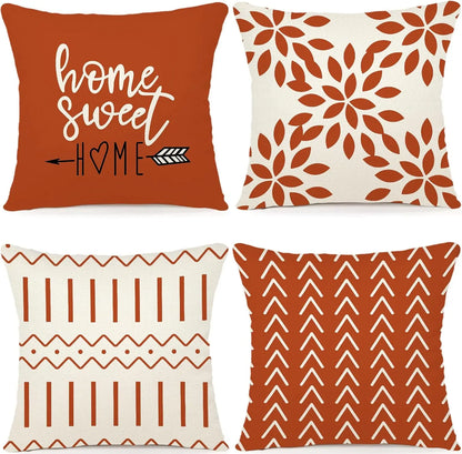 Modern Boho Pillow Cover Set (4pcs)