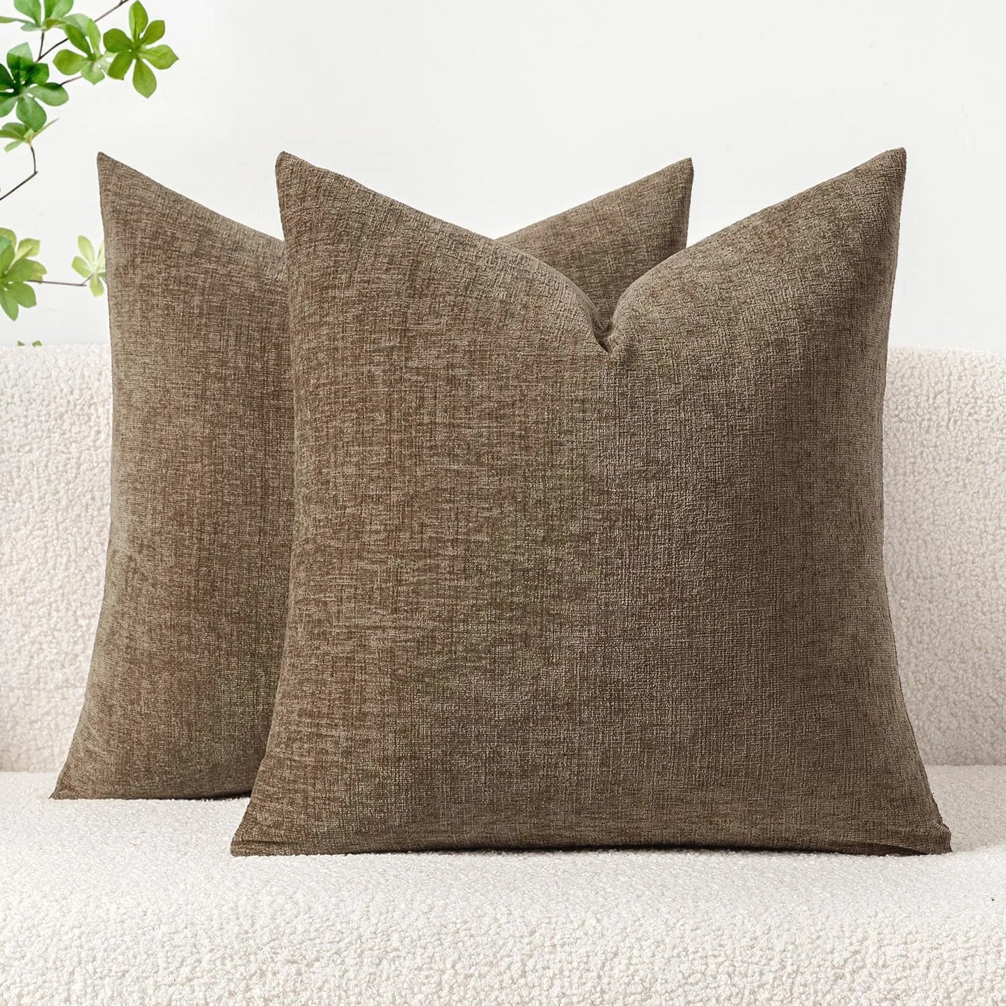 Chenille Solid Cushion Cover