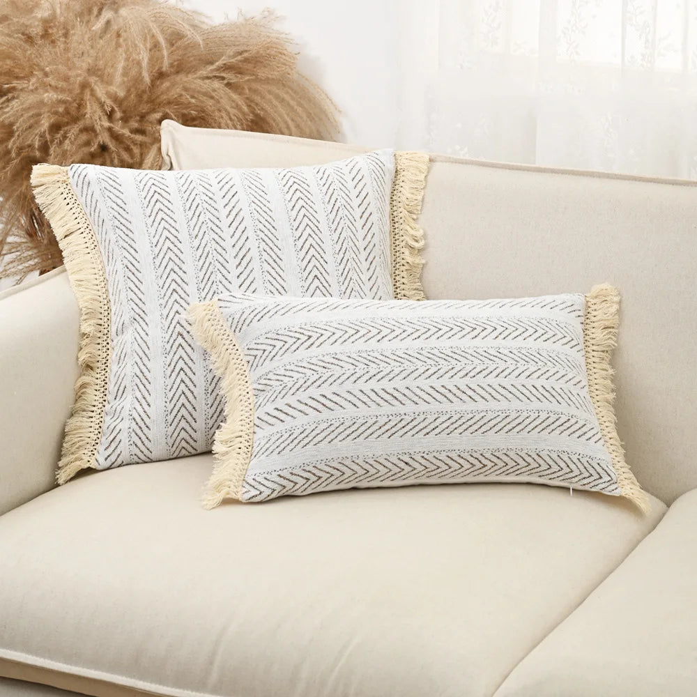 Nordic Herringbone Chenille Cushion Cover