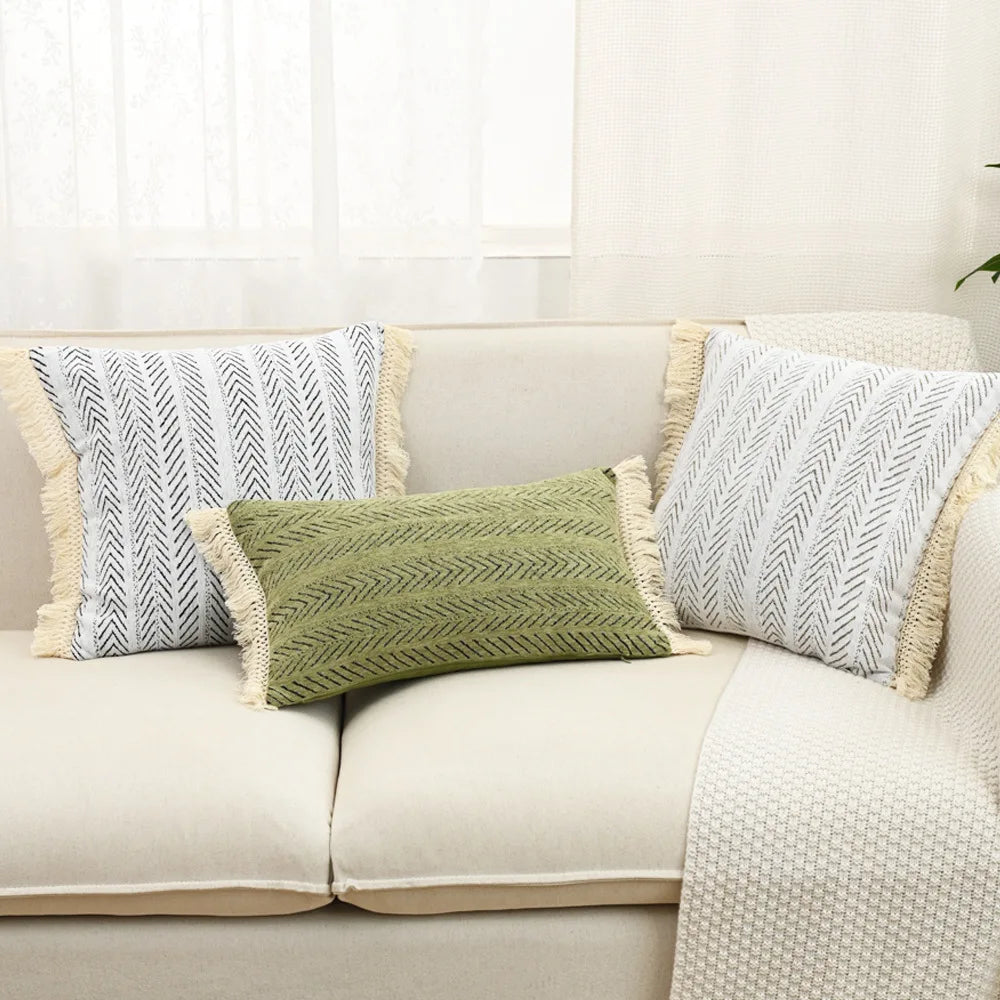 Nordic Herringbone Chenille Cushion Cover