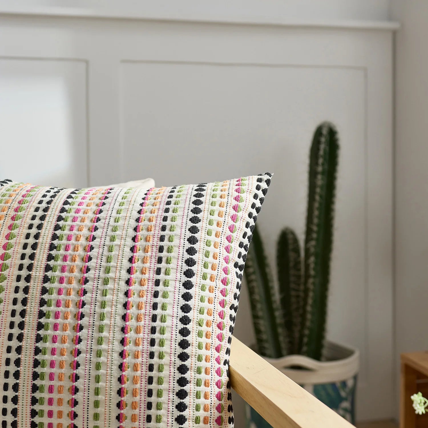 Nordic Dot Jacquard Cushion Cover