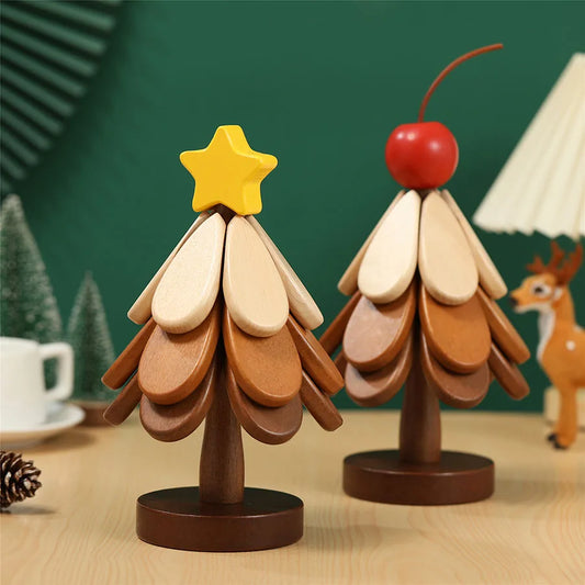Christmas Tree Wooden Insulation Mat Set