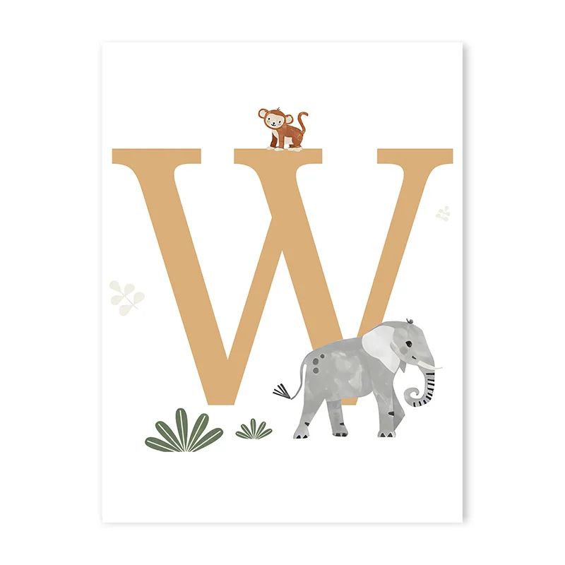 Canvas Jungle Poster for Baby’s Room