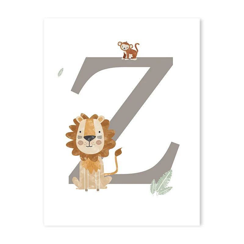 Canvas Jungle Poster for Baby’s Room